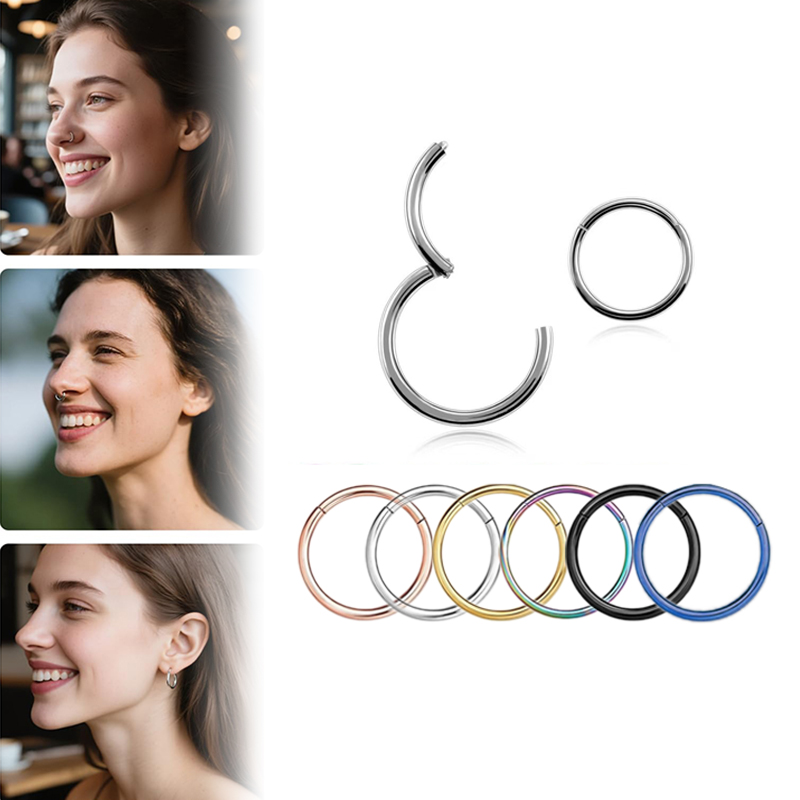 Body Jewelry Surgical Steel - Кольцо-кликер из хирургической стали 316L (16G)