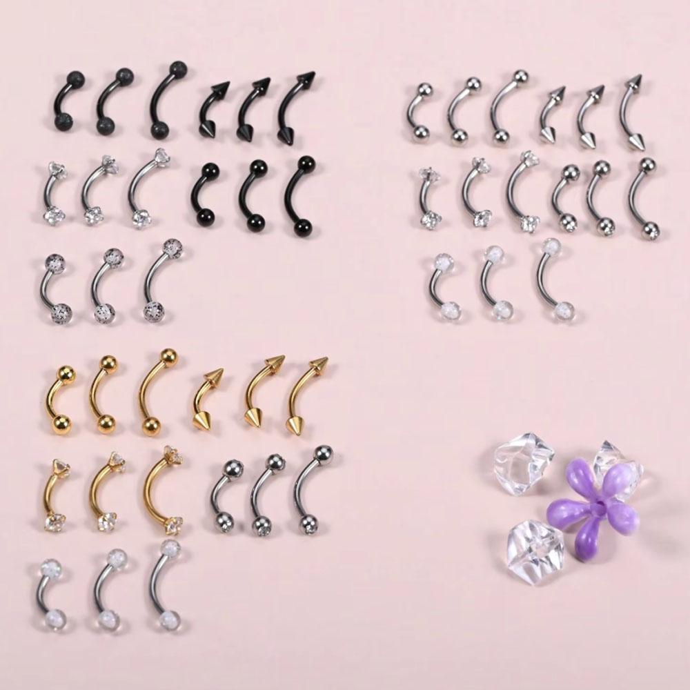 Body Jewelry Vertical Labret - Набор из 15 предметов, 16 г,