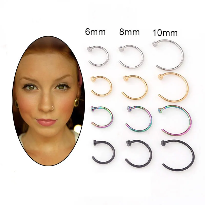 Body Jewelry Surgical Steel - Набор из 5 штук: Кольца для