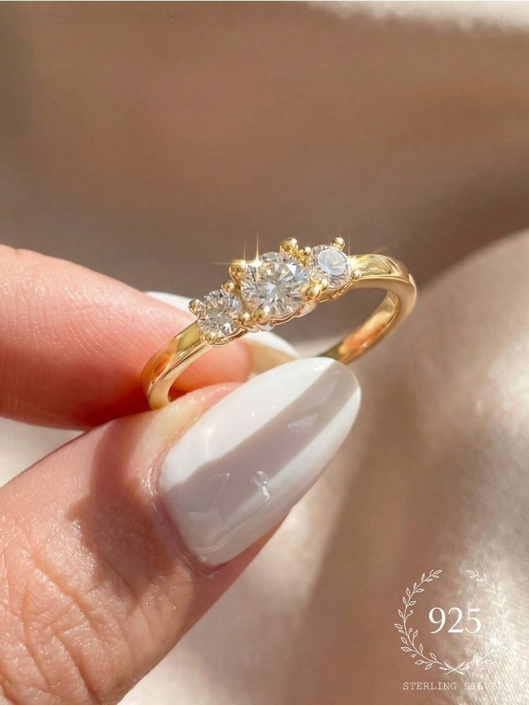 Body Jewelry High Quality - Великолепное модное блестящее кольцо из стерлингового