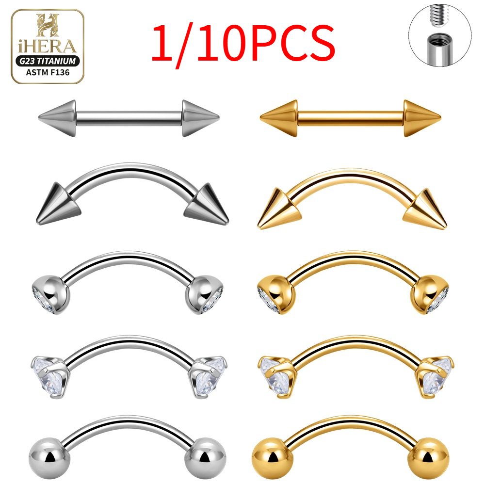 Body Jewelry Vertical Labret - Оптовая продажа титановых украшений ASTM F136: