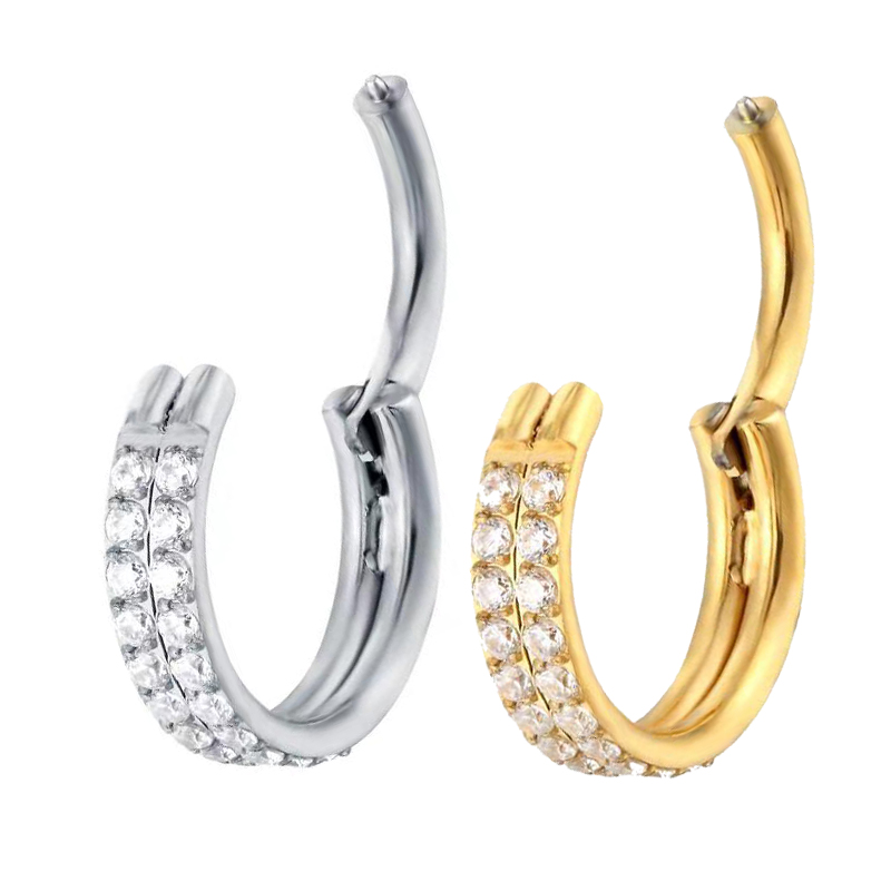 Двухрядные серьги для пирсинга – обзор и цена Body Piercing Quality Jewelry