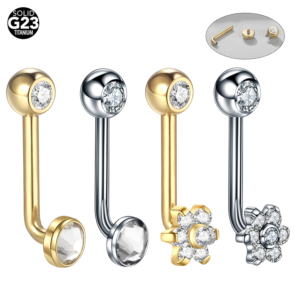10 шт./лот титановый циркон Кр – обзор и цена Body Jewelry Vch