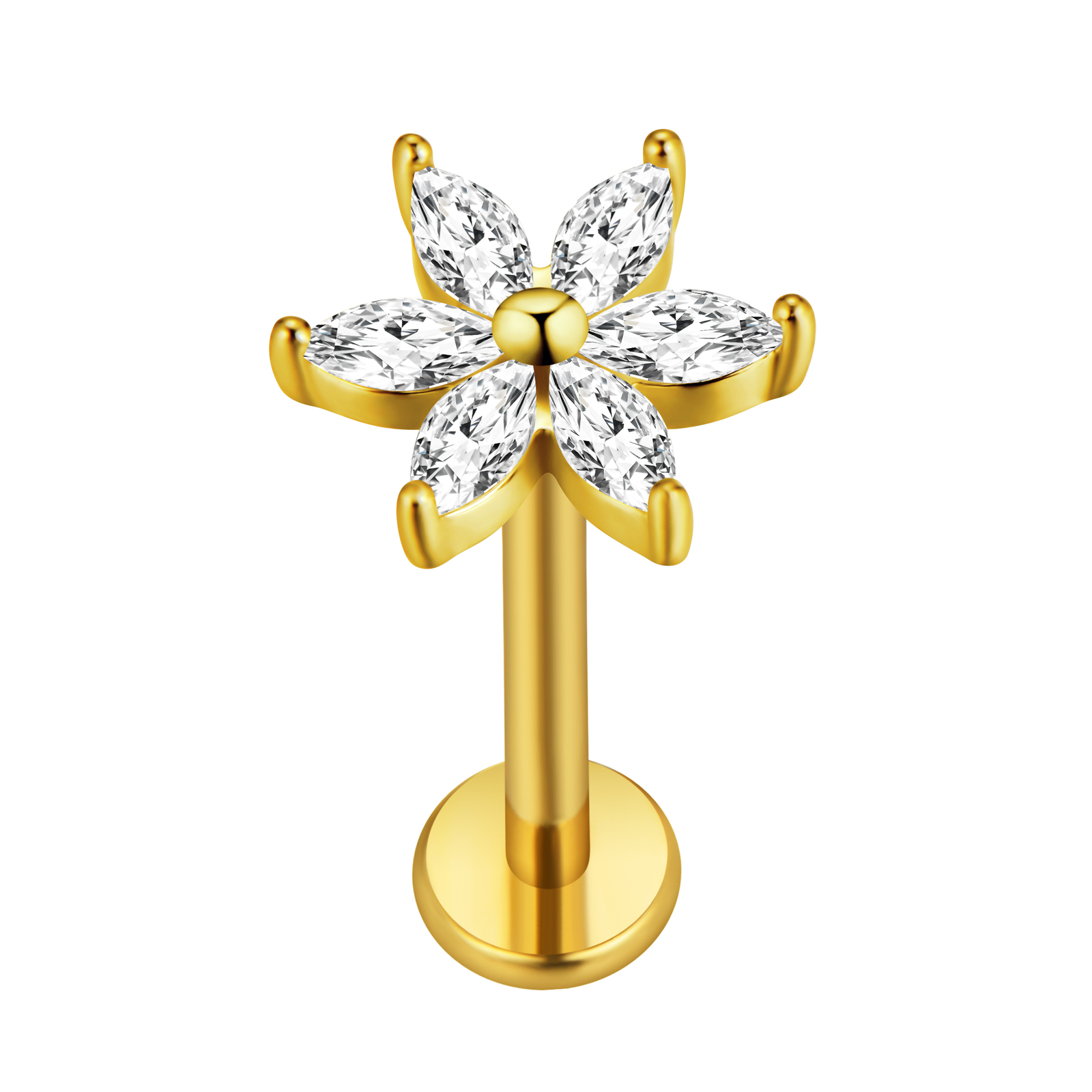 Кленовый лист, губная серьга,  – обзор и цена Body Jewelry Surgical Steel