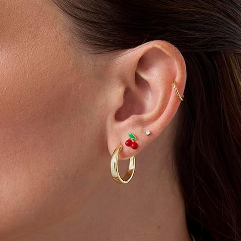 2 шт., серьги-гвоздики для хря – обзор и цена Body Jewelry Surgical Steel