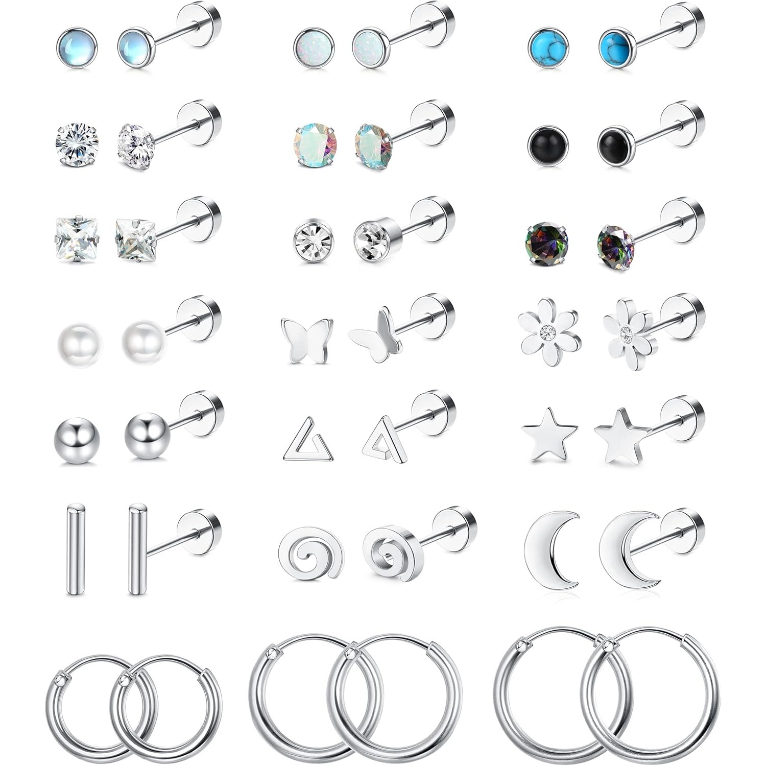 FASACCO 1 пара хирургических с – обзор и цена Body Jewelry Surgical Steel